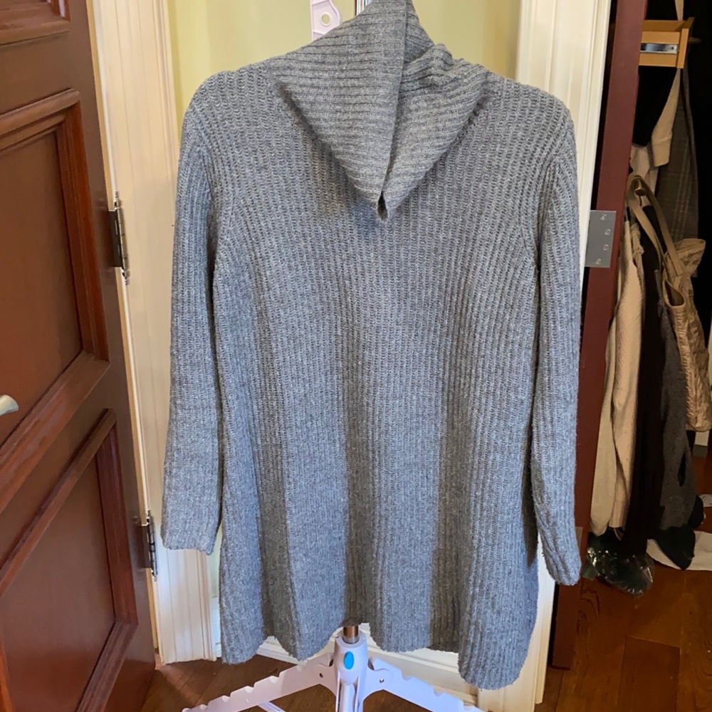 Grey cowl neck sweater